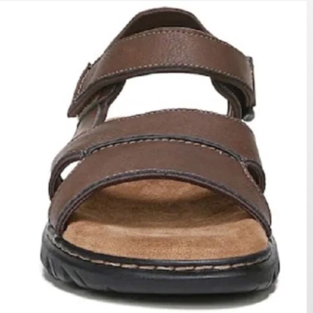 New Men Brown Fisherman Sandals Hiking Shoes Dr. Scholls Size 9 - Picture 3 of 16